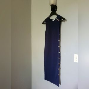 Knit navy cocktail dress XS